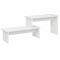 Mueble para TV de Madera Blanco 180x30x43 cm para Salón y Dormitorio