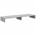 Estante para Monitor de Madera Compuesta Gris 100x27x10 cm