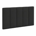 Cabecero Colgante Acolchado de Terciopelo Negro 90 cm para Dormitorio