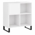 Estantería para Vinilos de Madera Blanca, 84.5x38x89 cm
