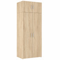 Armario Alto de Madera de Roble Sonoma 70x42,5x225 cm