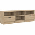 Mueble de TV de Roble Sonoma con Almacenamiento, 150x33,5x45 cm