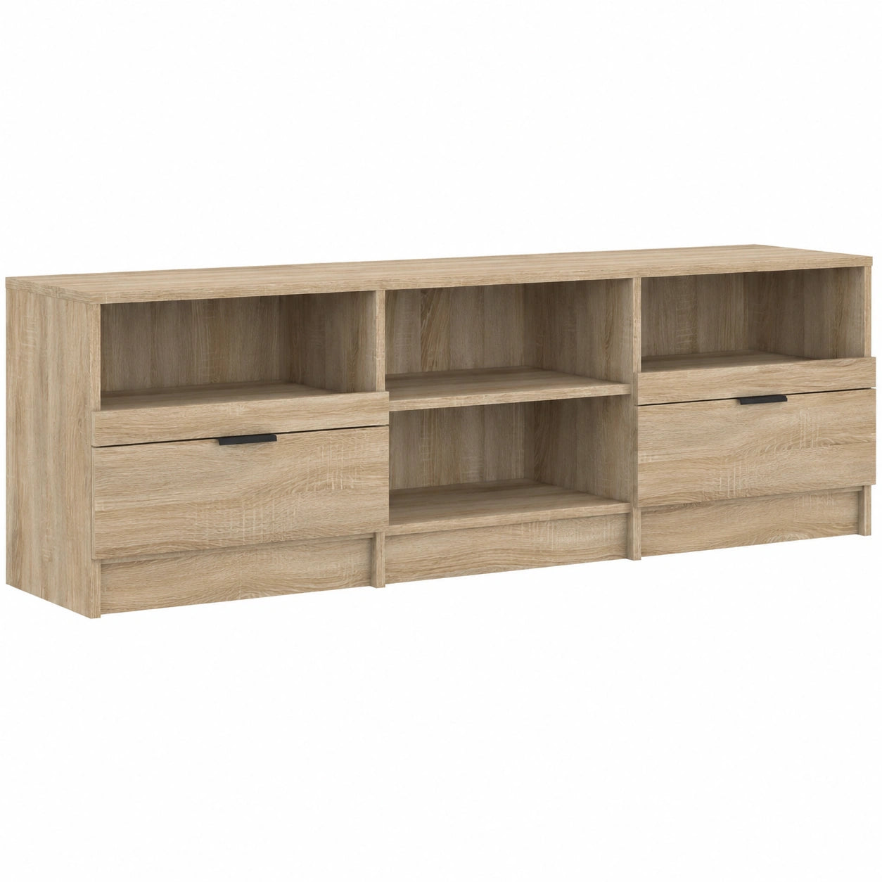 Mueble de TV de Roble Sonoma con Almacenamiento, 150x33,5x45 cm
