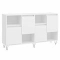 Conjunto de 2 Aparadores Blancos de Madera, 120x35x70 cm, con Espacio de Almacenamiento para Cocina y Comedor
